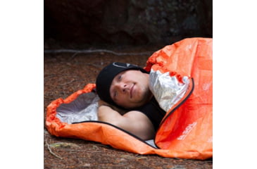 Image of Survive Outdoors Longer Escape Bivvy With Hood, Orange, 0140-1235