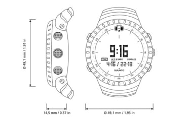 Image of Suunto Core Watch w/ Altimeter and Compass, Black, One Size, SS014279010