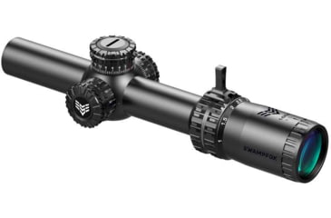 Image of Swampfox Arrowhead Series 1-8x24mm SFP IR Green MIL 30mm Tube Riflescope, Black, ARH1824-GL