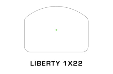 Image of Swampfox Liberty RMR Green Dot Sight, 1x22mm, 3 MOA Dot Green Reticle, Black, LBT00122-3G