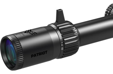 Image of Swampfox Patriot Rifle Scope, 6-24x50mm, 30mm Tube, First Focal Plane, Sharpshooter Grid MIL Reticle, Black, 6-24X50 L