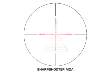 Image of Swampfox Warhawk Tactical 5-25x56mm Rifle Scope, 34mm Tube, First Focal Plane, Sharpshooter MOA, Black, TWK52556-3M