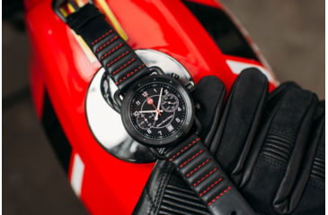 Image of Szanto Icon Roland Sands Chrono Watches, Black Dial, Black Strap, Black, One Size, IC RS 2252