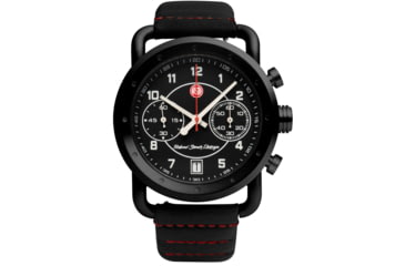Image of Szanto Icon Roland Sands Chrono Watches, Black Dial, Black Strap, Black, One Size, IC RS 2252