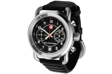 Image of Szanto Icon Roland Sands Chrono Watches, Black Dial, Black Strap, Steel, One Size, IC RS 2251