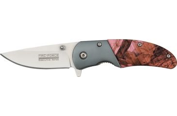 Image of Tac Force Executive Series A/O Fold Knife, SS drop point blade, Pink camo Compo. handle TF732PC