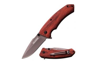 Image of TAC Force Folding Blade, 3.25in, Stainless Steel Blade, Wood Handle TF-922