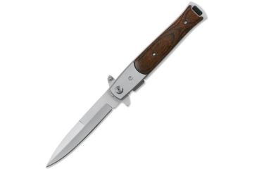 Image of TAC Force Folding Blade, 3.5in, Stainless Steel Blade, Dark Brown Pakkawood Handle TF-428W