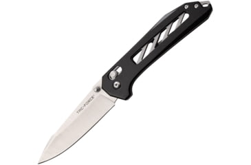 Image of TAC Force Rapid Lock Folding Knife, 1035S, Black, Black aluminum handle, TF-1035S