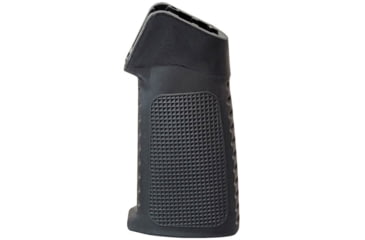 Image of TAC Grid Pattern Over-Molded AR Pistol Grip, Straight Top, Black, CS03T1-BK