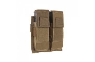 Image of Tac Shield Double Pistol Magazine Pouch - Flaps, 1000 Denier Nylon, Coyote T3652CY