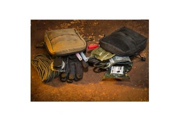 Image of Tac Shield Vertical Organizer Molle Pouch w/Pockets and Straps, Coyote T4104CY