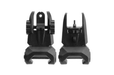 Image of TacFire Front &amp; Rear Same Plane / Low Profile Polymer Flip-Up Sights, Black, Small, IS012B