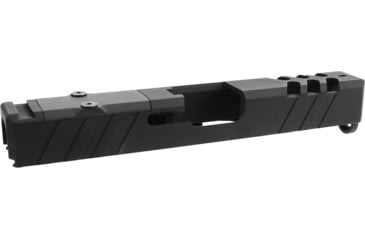 Image of TacFire Glock 23 Gen 3 Replacement Pistol Slide w/Optics Cut &amp; Slide Ports, .40 S&amp;W, Graphite Black, Cerakote, Stainless Steel, GLKSL23-G2