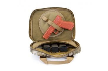 Image of TacProGear Tactical Pistol Case with Pistol Wheel, Multicam B-TPC1-MC