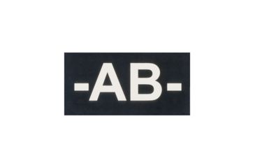 Image of Tactical Assault Gear IR Blood Type Patch AB Negative Black 956169