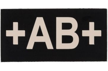 Image of Tactical Assault Gear IR Blood Type Patch AB Positive Black 956168