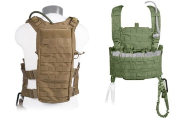 Image of Tactical Assault Gear Marine Gladiator Chest Rig with Bib TAG Tactical Vest, Coyote Tan, MultiCam, Ranger Green