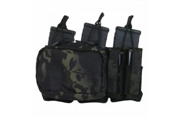 Image of Tactical Assault Gear MOLLE Triple Mag/Pistol/Utility Pouch, Mc Black 836018