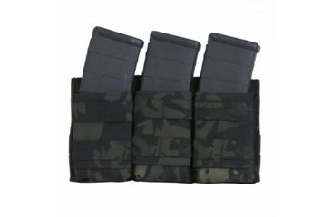 Image of Tactical Assault Gear MOLLE Triple Ready Magazine Pouch, Mc Black 835943