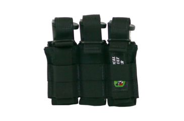 Image of Tactical Assault Gear Triple Multi-Caliber Pistol Pouch, Black 834410
