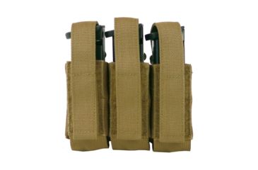 Image of Tactical Assault Gear Triple Multi-Caliber Pistol Pouch, Coyote Tan 834411