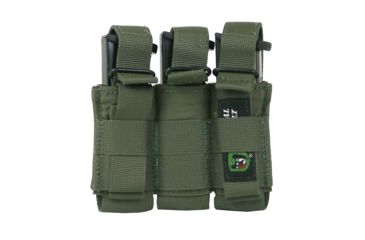 Image of Tactical Assault Gear Triple Multi-Caliber Pistol Pouch, Ranger Green 834412