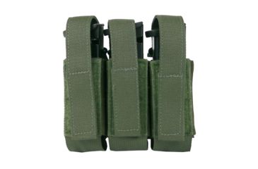 Image of Tactical Assault Gear Triple Multi-Caliber Pistol Pouch, Ranger Green 834412