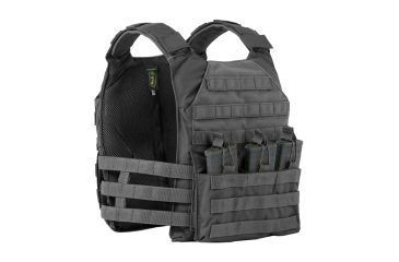 Image of Vanguard Plate Carrier Set w/ Skeletal Cummerbund, Black, Large