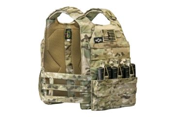 Image of Vanguard Plate Carrier Set w/ Skeletal Cummerbund, Multicam, Large