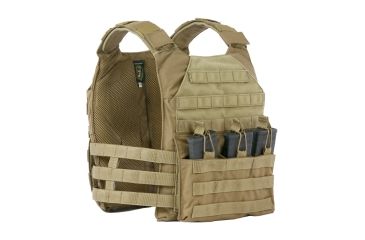 Image of Vanguard Plate Carrier Set w/ Skeletal Cummerbund, Coyote Tan, XL