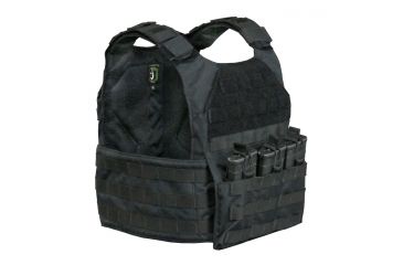 Image of Vanguard Plate Carrier Set w/ Standard Cummerbund, Black, Medium
