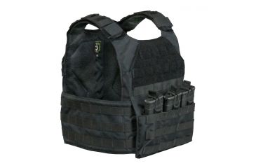 Image of Vanguard Plate Carrier Set w/ Standard Cummerbund, Black, Large