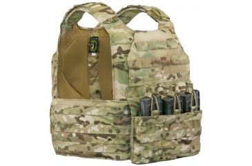 Image of Vanguard Plate Carrier Set w/ Standard Cummerbund, Multicam, XL