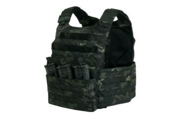 Image of Tactical Assault Gear Vanguard Plate Carrier Set w/Standard Cummerbund, Medium, Mc Black 835898