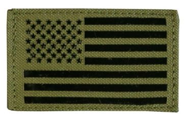 Image of Tactical Assault Gear Velcro US Nylon/IR Flag US Flag Patches Left, Ranger Green 831235
