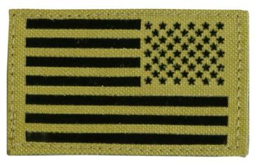 Image of Tactical Assault Gear Velcro US Nylon/IR Flag US Flag Patches Right, Coyote Tan 831231