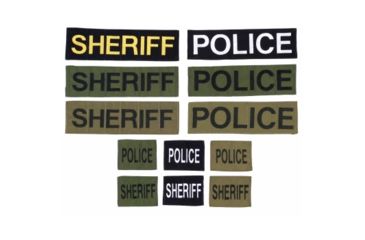 Image of Tactical Tailor Police ID Badge, 3x4, WH/BLK, 78110-2