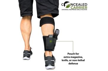 Image of Tacticon Armament Concealed Pistol Ankle Holster, Black, AH10