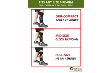 Image of Tacticon Armament Concealed Pistol Ankle Holster, Black, AH10