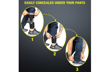 Image of Tacticon Armament Concealed Pistol Ankle Holster, Black, AH10