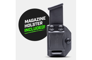 Image of Tacticon Armament Deep Concealment Pistol Holster w/ Mag Holster, Right Handed, Black, SW940IWBRH