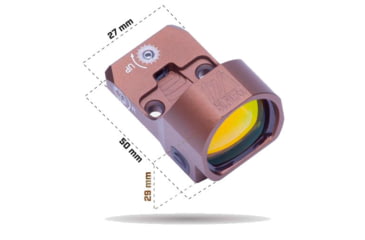 Image of Tacticon Armament Predator V4 Compact Reflex Red Dot Sight, Bronze, PRDV40-BZ