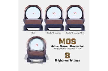 Image of Tacticon Armament Predator V4 Compact Reflex Red Dot Sight, Bronze, PRDV40-BZ
