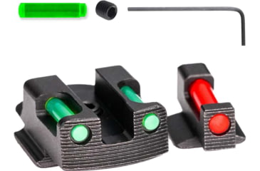 Image of Tag Precision Kimber Micro 9 TSF TAC Pistol Sights Fiber Optic, 1911, Black, 036BE036BG