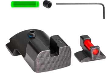 Image of Tag Precision Kimber TSH TAC Pistol Sights Fiber Optic, 1911, Black, 034BE034PN