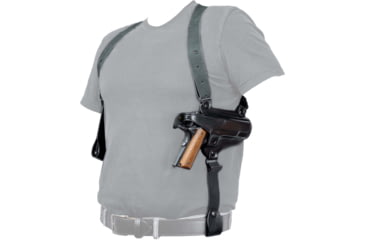 Image of Tagua Gunleather Leather Shoulder Holster, Right Hand, 1911 5in, Black, SH4-200