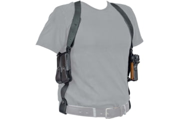 Image of Tagua Gunleather Leather Shoulder Holster, Right Hand, 1911 5in, Black, SH4-200