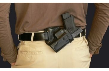 Image of Tagua Gunleather Middle Back Holster, Black, Right Hand, MBH-005