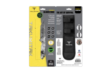 Image of Takumitak Bloodstrike Fixed Blade Knife, 4in, 3cr13 Blade, Tanto Blade, Pakkawood, White, TKF501BK-CS